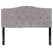 Cambridge Tufted Upholstered Full Size Headboard in Light Gray Fabric, HG-HB1708-F-LG-GG