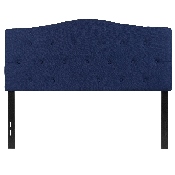 Cambridge Tufted Upholstered Full Size Headboard in Navy Fabric, HG-HB1708-F-N-GG