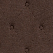 Cambridge Tufted Upholstered King Size Headboard in Dark Brown Fabric, HG-HB1708-K-DBR-GG