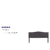 Cambridge Tufted Upholstered King Size Headboard in Dark Gray Fabric, HG-HB1708-K-DG-GG
