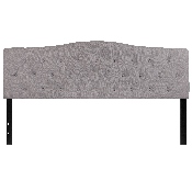 Cambridge Tufted Upholstered King Size Headboard in Light Gray Fabric, HG-HB1708-K-LG-GG