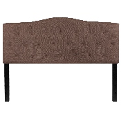Cambridge Tufted Upholstered Queen Size Headboard in Camel Fabric, HG-HB1708-Q-C-GG