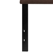 Cambridge Tufted Upholstered Queen Size Headboard in Dark Brown Fabric, HG-HB1708-Q-DBR-GG
