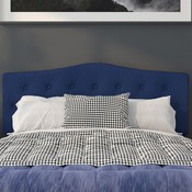 Cambridge Tufted Upholstered Queen Size Headboard in Navy Fabric, HG-HB1708-Q-N-GG