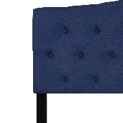 Cambridge Tufted Upholstered Queen Size Headboard in Navy Fabric, HG-HB1708-Q-N-GG
