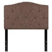 Cambridge Tufted Upholstered Twin Size Headboard in Camel Fabric, HG-HB1708-T-C-GG