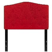 Cambridge Tufted Upholstered Twin Size Headboard in Red Fabric, HG-HB1708-T-R-GG