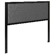 Melbourne Metal Upholstered Full Size Headboard in Dark Gray Fabric, HG-HB1717-F-DG-GG