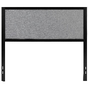 Melbourne Metal Upholstered Full Size Headboard in Light Gray Fabric, HG-HB1717-F-LG-GG