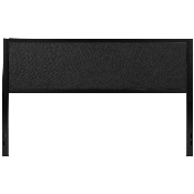 Melbourne Metal Upholstered King Size Headboard in Black Fabric, HG-HB1717-K-BK-GG
