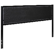 Melbourne Metal Upholstered King Size Headboard in Dark Gray Fabric, HG-HB1717-K-DG-GG
