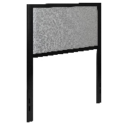 Melbourne Metal Upholstered Twin Size Headboard in Light Gray Fabric, HG-HB1717-T-LG-GG