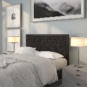 Bristol Metal Tufted Upholstered Full Size Headboard in Black Fabric, HG-HB1725-F-BK-GG