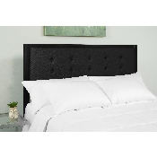 Bristol Metal Tufted Upholstered Full Size Headboard in Black Fabric, HG-HB1725-F-BK-GG