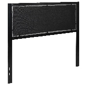 Bristol Metal Tufted Upholstered Full Size Headboard in Light Gray Fabric, HG-HB1725-F-LG-GG