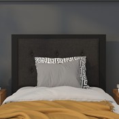 Bristol Metal Tufted Upholstered Twin Size Headboard in Black Fabric, HG-HB1725-T-BK-GG