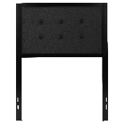 Bristol Metal Tufted Upholstered Twin Size Headboard in Black Fabric, HG-HB1725-T-BK-GG
