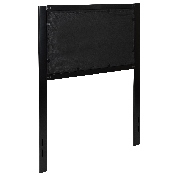 Bristol Metal Tufted Upholstered Twin Size Headboard in Black Fabric, HG-HB1725-T-BK-GG