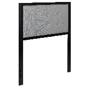 Bristol Metal Tufted Upholstered Twin Size Headboard in Light Gray Fabric, HG-HB1725-T-LG-GG