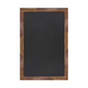 Canterbury 24" x 36" Torched Wood Wall Mount Magnetic Chalkboard Sign, Hanging Wall Chalkboard Memo Board for Home, School, or Business, HGWA-3GD-CRE8-791315-GG
