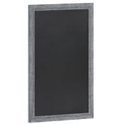 Canterbury 24" x 36" Rustic Gray Wall Mount Magnetic Chalkboard Sign, Hanging Wall Chalkboard Memo Board for Home, School, or Business, HGWA-5GD-CRE8-272315-GG
