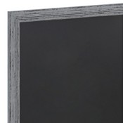 Canterbury 24" x 36" Rustic Gray Wall Mount Magnetic Chalkboard Sign, Hanging Wall Chalkboard Memo Board for Home, School, or Business, HGWA-5GD-CRE8-272315-GG