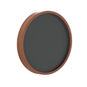 Canterbury 12" Round Wall Mounted Magnetic Chalkboards for Home or Business with Eraser and Chalk in Rustic Pine Wood Frames, Set of 2, HGWA-CHKCIRCLE12-2PK-BRN-GG