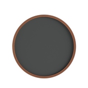 Canterbury 12" Round Wall Mounted Magnetic Chalkboards for Home or Business with Eraser and Chalk in Rustic Pine Wood Frames, Set of 2, HGWA-CHKCIRCLE12-2PK-BRN-GG