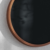 Canterbury 12" Round Wall Mounted Magnetic Chalkboards for Home or Business with Eraser and Chalk in Rustic Pine Wood Frames, Set of 2, HGWA-CHKCIRCLE12-2PK-BRN-GG