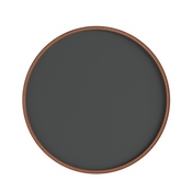 Canterbury 18" Round Wall Mounted Magnetic Chalkboard for Home or Business with Eraser and Chalk in Rustic Pine Wood Frame, HGWA-CHKCIRCLE18-BRN-GG