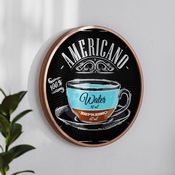 Canterbury 18" Round Wall Mounted Magnetic Chalkboard for Home or Business with Eraser and Chalk in Rustic Pine Wood Frame, HGWA-CHKCIRCLE18-BRN-GG