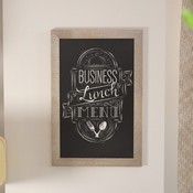 Canterbury 20" x 30" Weathered Wall Mount Magnetic Chalkboard Sign, Hanging Wall Chalkboard Memo Board for Home, School, or Business, HGWA-GDI-CRE8-064315-GG