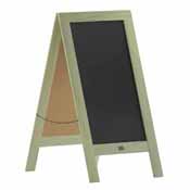 Canterbury 40" x 20" Vintage Wooden A-Frame Magnetic Indoor/Outdoor Chalkboard Sign, Freestanding Double Sided Extra Large Message Board, Green