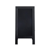 Canterbury 40" x 20" Vintage Wooden A-Frame Magnetic Indoor/Outdoor Chalkboard Sign, Freestanding Double Sided Extra Large Message Board, Black, HGWA-GDI-CRE8-612315-GG