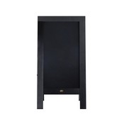Canterbury 40" x 20" Vintage Wooden A-Frame Magnetic Indoor/Outdoor Chalkboard Sign, Freestanding Double Sided Extra Large Message Board, Black, HGWA-GDI-CRE8-612315-GG