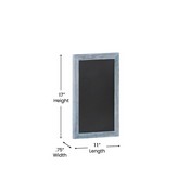 Canterbury 11" x 17" Rustic Blue Wall Mount Magnetic Chalkboard Sign, Hanging Wall Chalkboard Memo Board for Home, School, or Business, HGWA-GDIS-CRE8-562315-GG