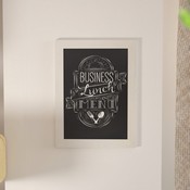 Canterbury 18" x 24" White Wall Mount Magnetic Chalkboard Sign, Hanging Wall Chalkboard Memo Board for Home, School, or Business, HGWA-GDIS-CRE8-954315-GG