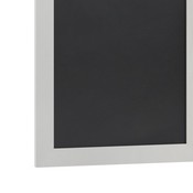 Canterbury 18" x 24" White Wall Mount Magnetic Chalkboard Sign, Hanging Wall Chalkboard Memo Board for Home, School, or Business, HGWA-GDIS-CRE8-954315-GG