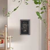 Canterbury 11" x 17" Rustic Gray Wall Mount Magnetic Chalkboard Sign, Hanging Wall Chalkboard Memo Board for Home, School, or Business, HGWA-GDIS-CRE8-962315-GG