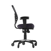 Nicholas Mid-Back Dark Gray Mesh Multifunction Executive Swivel Ergonomic Office Chair with Adjustable Arms and Transparent Roller Wheels, HL-0001-DK-GY-RLB-GG