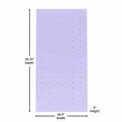 Capri Comfortable Sleep 3 Inch Lavender Infused Twin Memory Foam Mattress Topper with Ventilated Design and CertiPUR-US Certified Foam, HLC-LAV-TWIN-3-GG