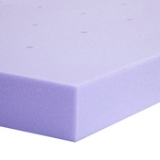 Capri Comfortable Sleep 3 Inch Lavender Infused Twin Memory Foam Mattress Topper with Ventilated Design and CertiPUR-US Certified Foam, HLC-LAV-TWIN-3-GG