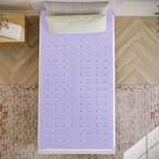 Capri Comfortable Sleep 3 Inch Lavender Infused Twin Memory Foam Mattress Topper with Ventilated Design and CertiPUR-US Certified Foam, HLC-LAV-TWIN-3-GG