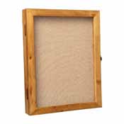 Peyton 11x14 Shadow Box Display Case with Linen Liner, 8 Push Pins and Solid Pine Wood Frame in Weathered Brown, HMHD-23M010YBN-WEATH-1114-GG