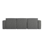 Bridgetown Luxury Modular 4 Piece Sectional Sofa, Dark Gray, IS-IT2231-4PCSEC-DKGRY-GG