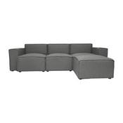 Bridgetown Luxury Modular 4 Piece Sectional Sofa, Dark Gray, IS-IT2231-4PCSEC-DKGRY-GG