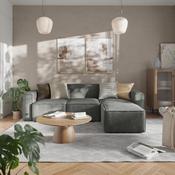 Bridgetown Luxury Modular 4 Piece Sectional Sofa, Dark Gray, IS-IT2231-4PCSEC-DKGRY-GG