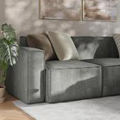 Bridgetown Luxury Modular 4 Piece Sectional Sofa, Dark Gray, IS-IT2231-4PCSEC-DKGRY-GG