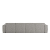 Bridgetown Luxury Modular 5 Piece Sectional Sofa, Gray, IS-IT2231-5PCSEC-GRY-GG