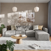 Bridgetown Luxury Modular 5 Piece Sectional Sofa, Gray, IS-IT2231-5PCSEC-GRY-GG